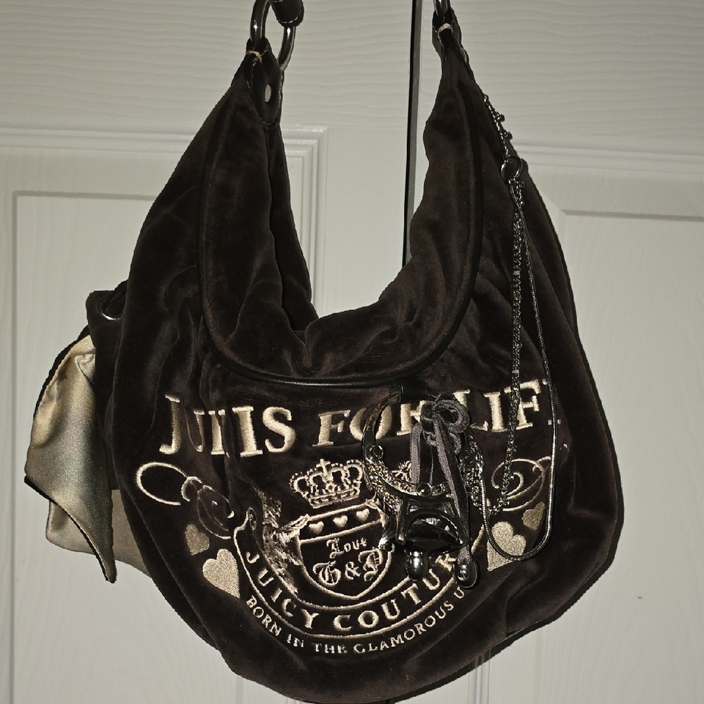 Juicy Couture Dark Brown Hobo Bag